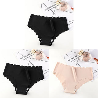 VDOGRIR 3Pcs/Lot Sexy Women's Mid Rise Panties Set Underwear Seamless Solid Color Briefs Comfortable Underpants Lady Lingerie ALODIA STORE