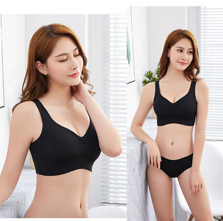 Ice Silk Bra Seamless Vest Bras Women Push Up Underwear Lingerie Sleep Top Padded Bralette Soutien Gorge нижнее белье женское ALODIA STORE