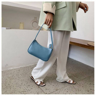 Fashion Design Women Small  Handbags Soft PU Leather Ladies Armpit Shoulder Bags Vintage Simple Girls Clutch Purse Tote ALODIA STORE