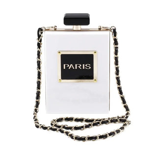Transparent Bag Women Acrylic Casual Black Bottle Handbags for Female Wallet Paris Party Toiletry Wedding Clutch Evening Flaps ALODIA STORE