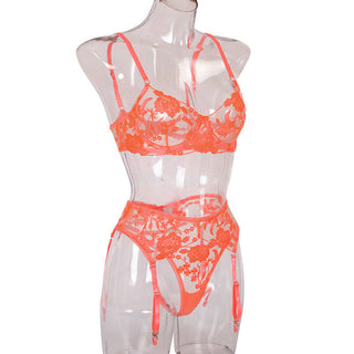 Ellolace Sexy Lingerie Exotic Costumes Lace Transparent Underwear Women Sensual Lingerie Woman Porn Erotic Lingerie 3 Pieces ALODIA STORE