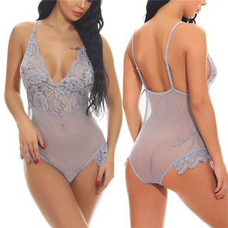 Sexy Plus size Women lingerie Lace See-through Erotic Underwear lingerie sheer bodysuit Sleepwear Exotic intimate sexy lingerie ALODIA STORE