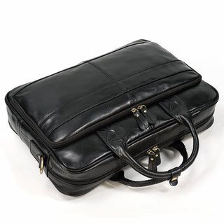 MAHEU Retro Laptop Briefcase Bag Genuine Leather Handbags Casual 15.6 Pad Bag Daily Working Tote Bags Men Male bag for documents ALODIA STORE