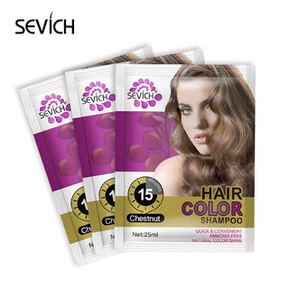Sevich Hair Dyeing Lotion DIY Hair Styling Coloring Molding Shampoo 5pcs/lot Hair Colour Shampoo Fast Hair Dye Shampoo For Women ALODIA STORE