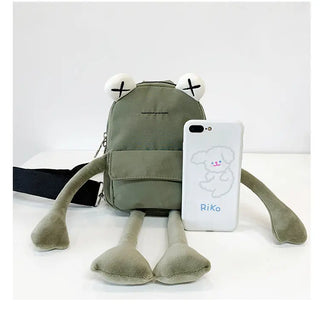 Personality Girl Small Bag Cartoon Cute Frog Bag Casual Messenger Bag Chest Bag Unisex Shoulder Crossbody Bag Nylon Women Bag ALODIA STORE