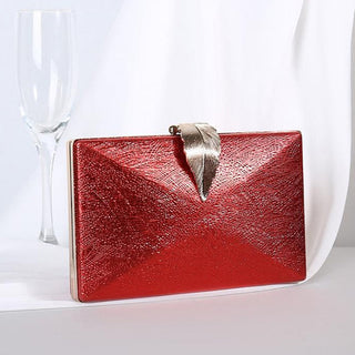 Gold For Bridal Metal Leaf Lock Shoulder Bag  ZD1524 ALODIA STORE