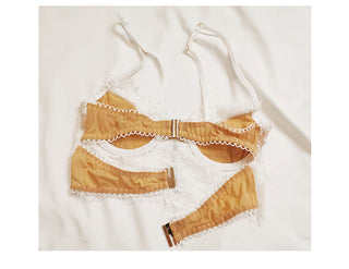Sexy Lingerie Women Underwear Set Eyelash lace Brassiere Lingerie Set Sex Lace Bralette Bra and Panty Set Panties Wholesale ALODIA STORE