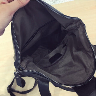 Leather Anti Theft Women Backpack Outdoor Travel Bag ALODIA STORE