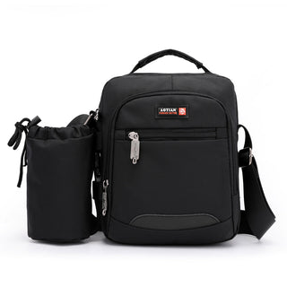 Men Canvas Shoulder Bag Multifunction Casual Travel Crossbody Bags Vintage Solid Zipper Men Messenger Top-handle Handbags ALODIA STORE