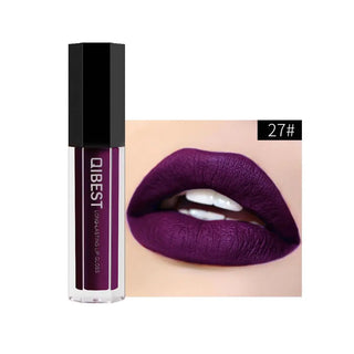 QIBEST Liquid Lipstick Lips Matte Lipgloss Pigment Waterproof - Alodia Store