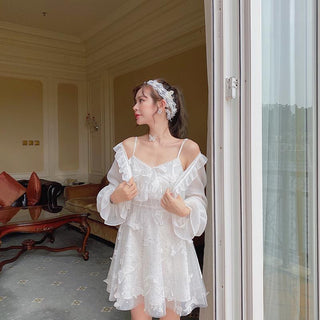 French Fairy Dress Women Elegant Sleeveless ALODIA STORE