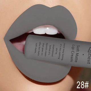 QIBEST Liquid Lipstick Waterproof Lip Gloss 34 Colors Matte Lipstick Long lasting Lipgloss Cosmetics Lips Makeup Nude Maquiagem - Alodia Store