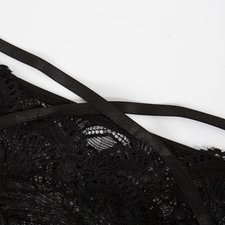 High Quantity Soft Lace Sexy Lingerie Set Women Front Closure Transparent Bra and Panties Sets Nightwear Solid Color Bra Sets ALODIA STORE