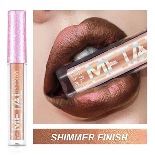 Lips Makeup Glitter Liquid Lipstick Waterproof Shiny Shimmer Metallic Lip Gloss Tint Long Lasting Lipgloss Cosmetics ALODIA STORE