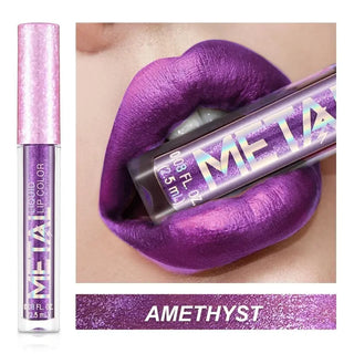 Lips Makeup Glitter Liquid Lipstick Waterproof Shiny Shimmer Metallic Lip Gloss Tint Long Lasting Lipgloss Cosmetics ALODIA STORE