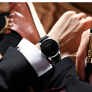 Mens Watches CRRJU Full Steel Casual Waterproof Watch for Man Leather Quartz Watch Men's Dress Calendar Watch Relogio Masculino ALODIA STORE