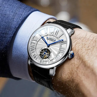 Switzerland Luxury Brand Men Skeleton Watch Leather Seagull Movement Automatic Men Watch Business relogios masculino Waterproof ALODIA STORE