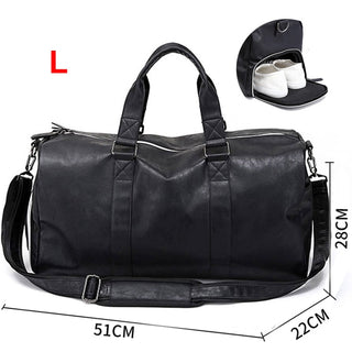 Travel Bag Carry on Luggage Duffel Bags Large PU Leather Tote Belt Weekend Crossbody Bag Overnight Solid sac de voyage XA88WC ALODIA STORE