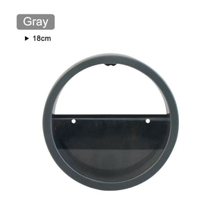 Wall Vase Art Solid Color Bonsai Round Vase Artificial Flower Basket Wall Planter Pot Colored Stone Hanging Vases for Home Decor ALODIA STORE
