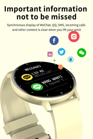 Women Smart Watch Men Smartwatch Heart Rate Monitor Sport Fitness Music Ladies Waterproof Watch For Android IOS Phone ALODIA STORE
