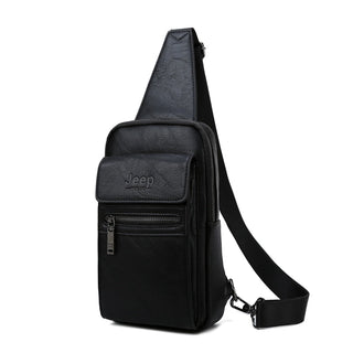 JEEP BULUO Brand Fashion Sling Bags High Quality Men Bags Split Leather Large Size Shoulder Crossbody Bag For Young Man ALODIA STORE