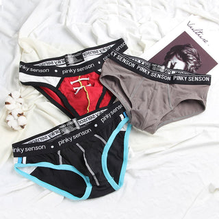 Pinky Senson Mens Underware Briefs Calzoncillos трусы мужские Brave Person Mens DesignerBriefs Gays Clothes ALODIA STORE