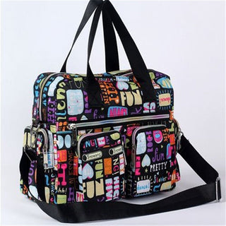 Ladies LargeCapacity Waterproof Tote Bag Flower ALODIA STORE