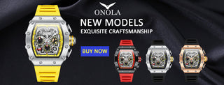 men watch Brand ONOLA Luxury fashion unique sport 2021 new leather quartz watch men relogio masculino ALODIA STORE