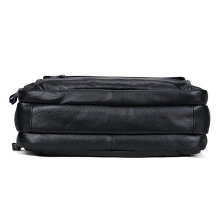 Large Men Leather Handbgs Male Genuine Leather Business Travel Brifcases Bag Men's 15.6 Inch Laptop Shoulder Bag Business A4 Bag ALODIA STORE