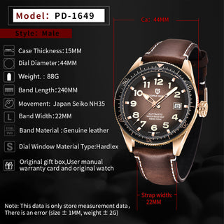 PAGANI DESIGN 2020 Fashion New Men Watch Brand Luxury Waterproof Watch Sports Business Watch Men Stainless Steel Automatic Watch ALODIA STORE