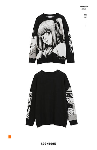Knitted Harajuku Winter Clothes Women 2022 Oversized Sweaters y2k Gothic Long ALODIA STORE