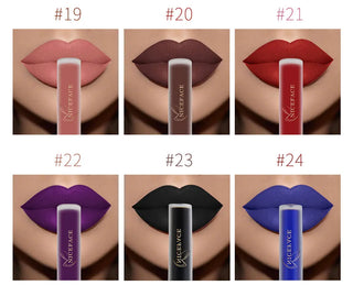 NICEFACE Lip Gloss Nude Matte Liquid Lipstick Lipgloss Waterproof Lip - Alodia Store