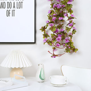 Rose Artificial Silk Flowers Garland for Christmas Wedding Home Room Autumn Backdrop Decor Garden Arch Arrange Fake Plant Vine ALODIA STORE