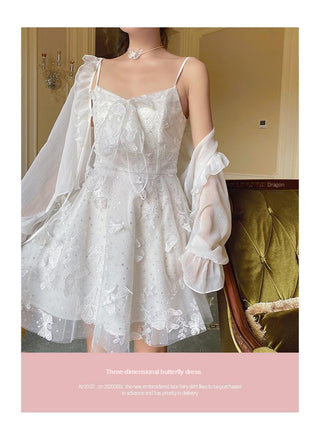 French Fairy Dress Women Elegant Sleeveless ALODIA STORE