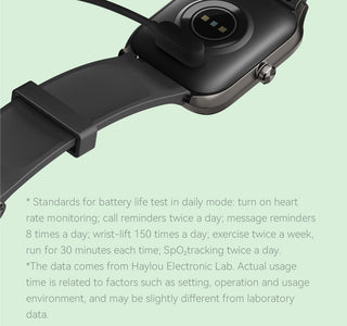 HAYLOU GST Smart Watch Men Women Watch Blood Oxygen Heart Rate Sleep Monitor 12 Sport Models Custom Watch Face Global Version ALODIA STORE