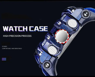 SMAEL Men Sport Watches Dual Time Digital Watch Quartz 50m Waterproof Watch Led Military Watch Sport 8035 Men Watches Wristwatch ALODIA STORE