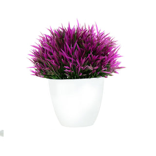 Artificial Plants Potted Green Bonsai Small Tree Grass Plants Pot Ornament Fake Flowers for Home Garden Decoration Wedding Party ALODIA STORE