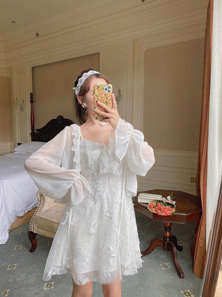 French Fairy Dress Women Elegant Sleeveless ALODIA STORE