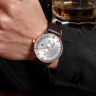 Famous Brand WWOOR Watch Men Luxury Casual Quartz Watches For Men Sports Business Leather Wrist Watch Men Relogio Masculino ALODIA STORE