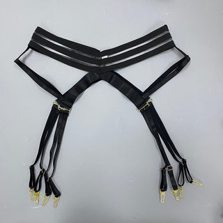 Ellolace 3-Piece Sheer Lingerie Sexy Lace Transparent Underwear Wireless Bra And Panty Set Garters and Thongs Sensual Intimate ALODIA STORE