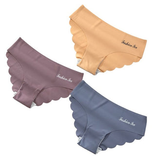 Panties For Women Seamless Panty Set Solid Invisible Underwear Sexy Low Waist Briefs Women's Underpants Lingerie Dropship 3 Pcs ALODIA STORE