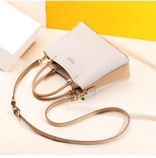 FOXER Elegant Bag Leather Lady Handbag Simple Tote bag ALODIA STORE