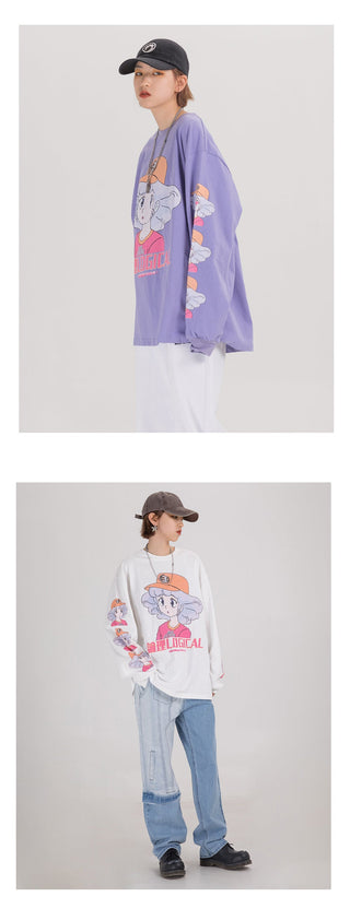 EXTREME Long Sleeve Women's Harajuku Cute Kawaii Clothes Oversized ALODIA STORE
