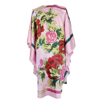 Sexy Female Silk Rayon Robe Bath Gown Nightgown Summer Casual Home Dress Printed Loose Sleepwear Plus Size Nightwear Bathrobe ALODIA STORE