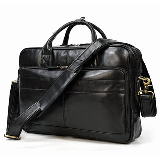 MAHEU Retro Laptop Briefcase Bag Genuine Leather Handbags Casual 15.6 Pad Bag Daily Working Tote Bags Men Male bag for documents ALODIA STORE
