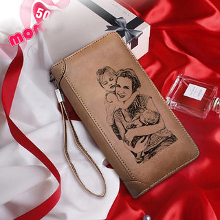 Picture Wallet Business Men Long Large Capacity Clutch Multi-Card ALODIA STORE