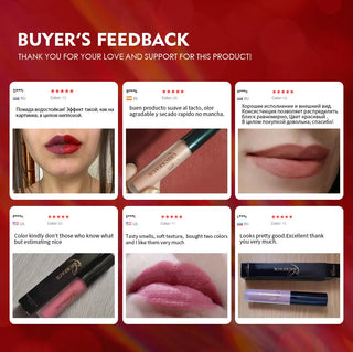NICEFACE Lip Gloss Nude Matte Liquid Lipstick Lipgloss Waterproof Lip - Alodia Store