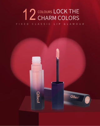 QIBEST Lip Gloss Makeup Moisturizer Waterproof 12 Colors Makeup Lipstick Long Lasting Liquid Lipstick Lip Tint Cosmetics TLSM2 - Alodia Store