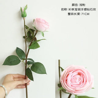 Fresh rose Artificial Flowers Real Touch rose Flowers Home decorations for Wedding Party or Birthday Valentine's Day gift ALODIA STORE
