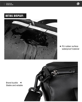 Rhinowalk Handlebar Bag Bicycle Bag Frame Pannier Bag Waterproof Multifunction Portable Shoulder Bag Cycling Bag Bike Accessorie ALODIA STORE